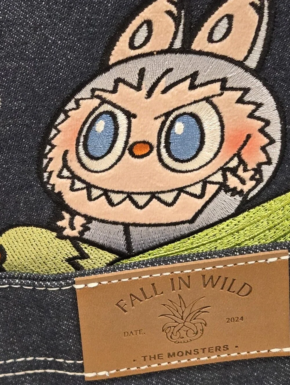 POP MART MONSTERS FALL IN WILD SERIES-Denim Messenger Labubu Bag 100% Authentic